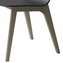 Holz Designstuhl In Schwarz & Trüffel - Loytino -Dariana shop holz designstuhl in schwarz trueffel lackiert mit buche massiv loytino 03