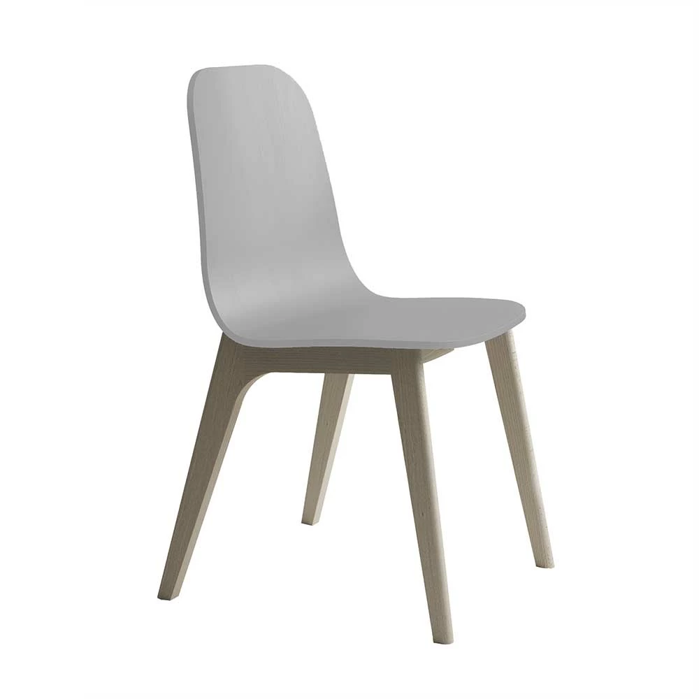 Holz Essstuhl in Grau Metallic - Yves Holz Essstuhl In Grau Metallic - Yves -Dariana shop holz essstuhl in grau metallic und trueffelfarben lackiert yves 01