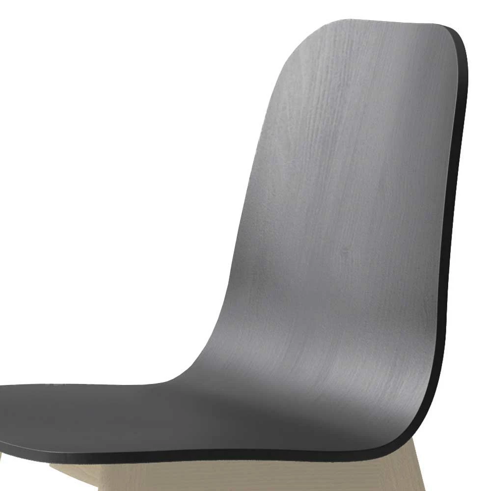 Holz Küchenstuhl In Schwarz - Lanceys - Image 3