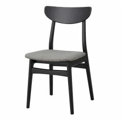 Holz Stühle In Schwarz Eiche - Padmas (2er Set)