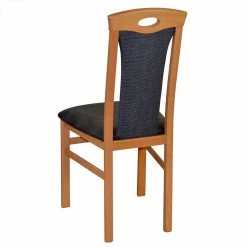 Holzstühle In Buche & Anthrazit - Moyico (2er Set) 4 Holzstühle In Buche & Anthrazit - Moyico (2er Set) -Dariana shop holzstuehle in buche anthrazit strukturstoff kunstleder moyico 02