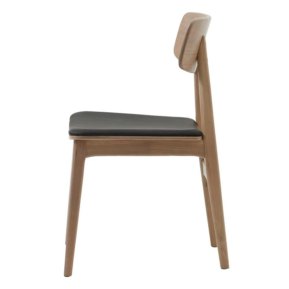 Holzstühle in Eiche Bianco - Haida (2er Set) Holzstühle In Eiche Bianco - Haida (2er Set) -Dariana shop holzstuehle in eiche bianco mit kunstleder sitz schwarz haida 02
