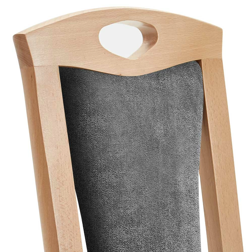 Holzstühle Mit Polsterung - Ruberta (2er Set) 7 Holzstühle Mit Polsterung - Ruberta (2er Set) – Bild 5