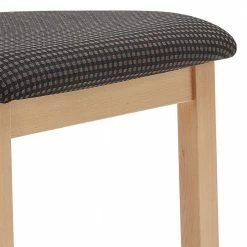 Holzstühle Mit Strukturstoff - Ruberta I (2er Set) -Dariana shop holzstuehle mit strukturstoff in dunkelbraun ruberta i 05