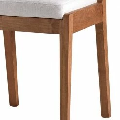 Holzstuhl Mit Sitzpolster In Creme Stoff - Altagracia -Dariana shop holzstuhl mit sitzpolster in creme stoff nussbaum braun esche massiv altagracia 03