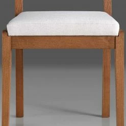 Holzstuhl Mit Sitzpolster In Creme Stoff - Altagracia -Dariana shop holzstuhl mit sitzpolster in creme stoff nussbaum braun esche massiv altagracia 05