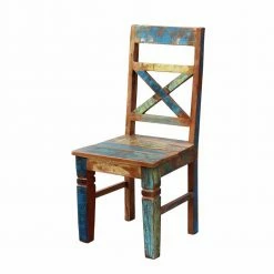 Holzstuhl Jamaica Aus Recyclingholz (2er Set)