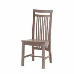 Holzstuhl Set Reverson In Grau Kiefer Massiv (2er Set)