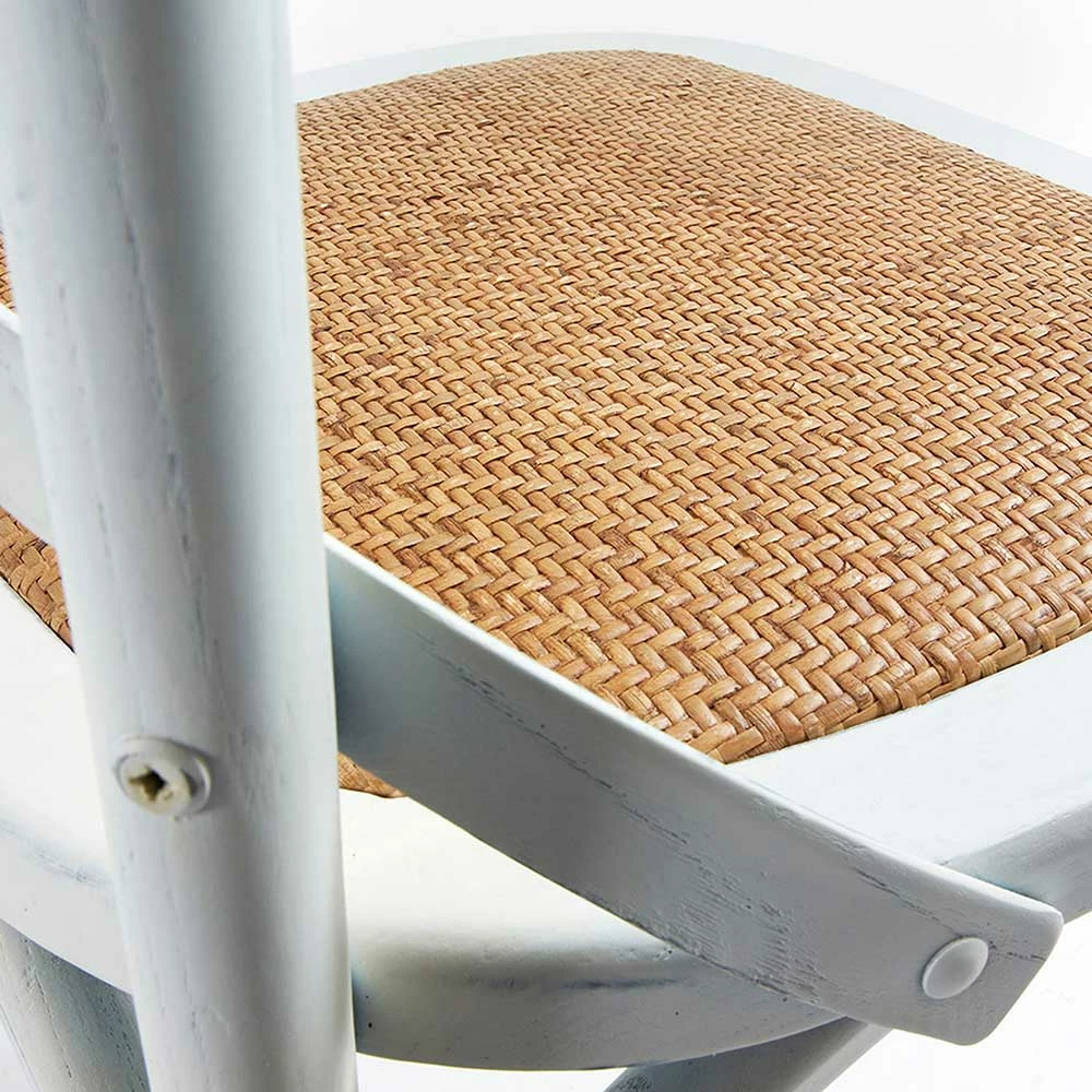 Kaffeehausstuhl Cristalcio In Weiß & Natur (2er Set) - Image 4