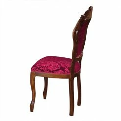 Klassischer Essstuhl In Dunkelrot - Vennezo 4 Klassischer Essstuhl In Dunkelrot - Vennezo -Dariana shop klassischer essstuhl in dunkelrot und nussbaum barock design vennezo 02