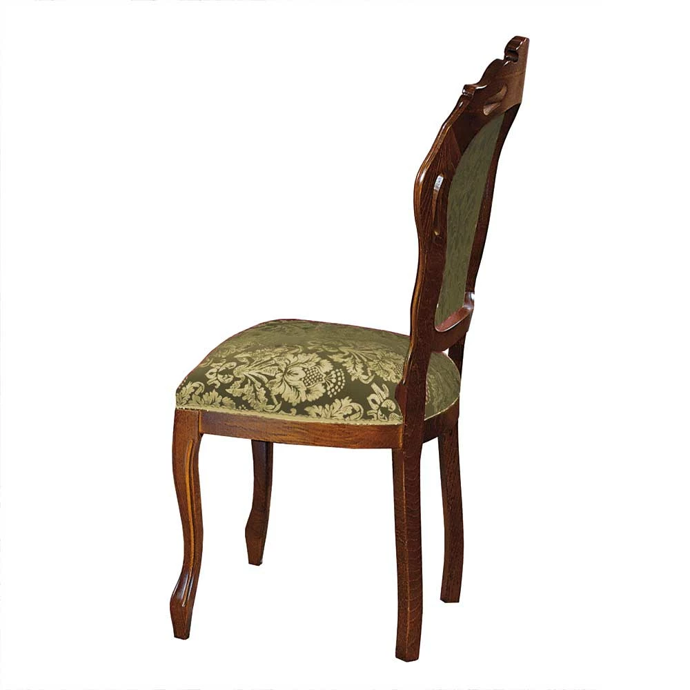 Klassischer Polsterstuhl Aus Massivholz & Webstoff - Vennezo - Image 3