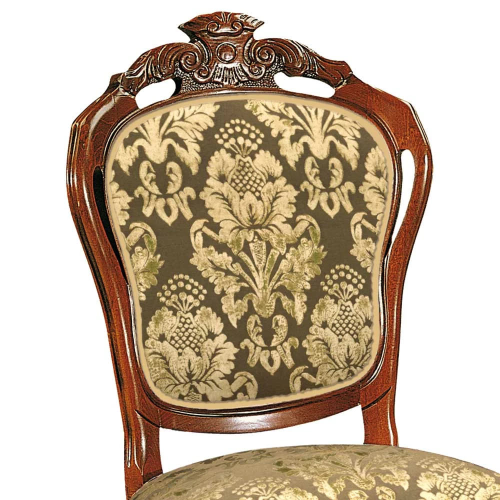 Klassischer Polsterstuhl Aus Massivholz & Webstoff - Vennezo - Image 4