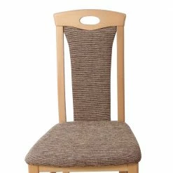 Küchenstühle In Buche & Braun - Beno (2er Set) 4 Küchenstühle In Buche & Braun - Beno (2er Set) -Dariana shop kuechenstuehle in buche braun aus massivholz strukturstoff beno 02