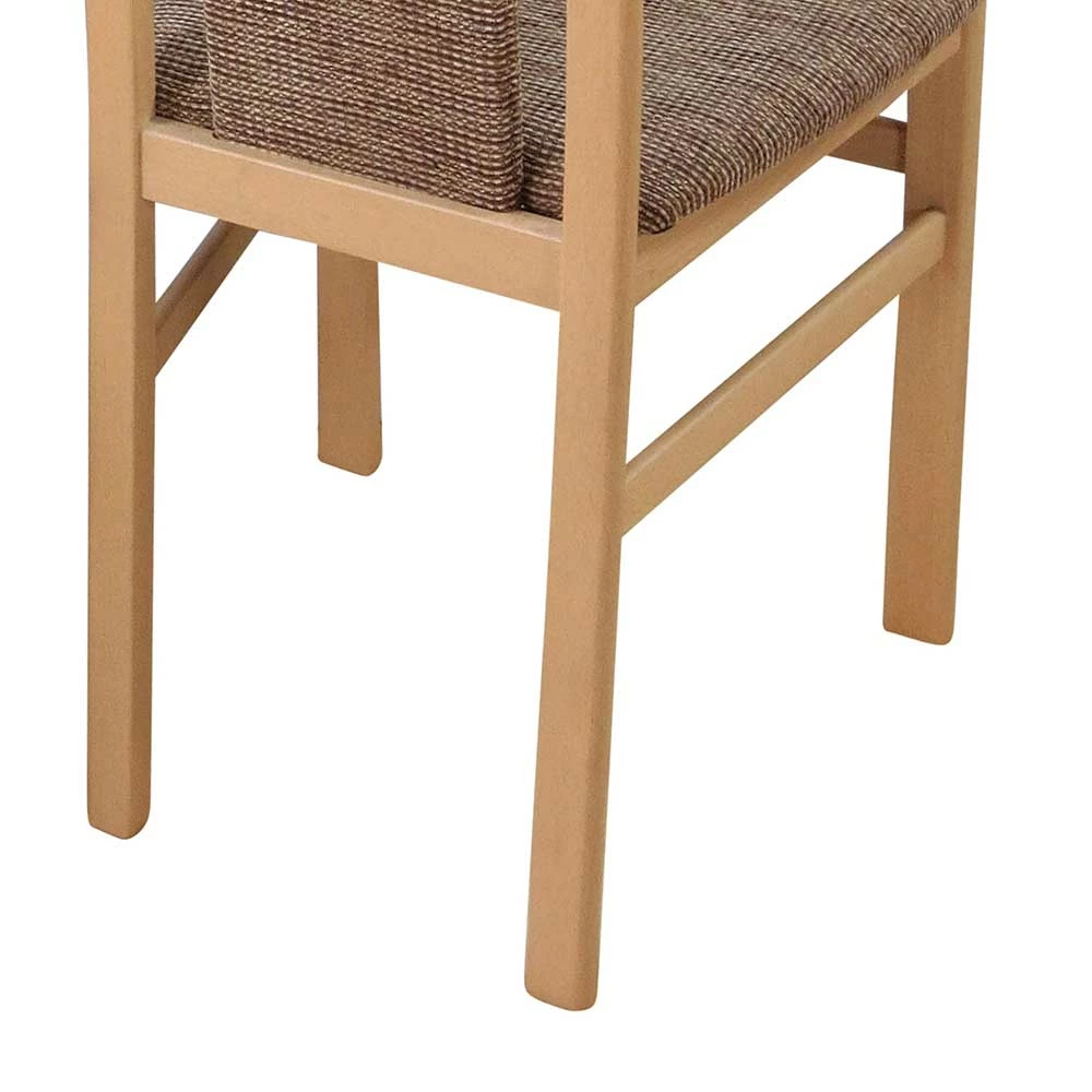 Küchenstühle in Buche & Braun - Beno (2er Set) Küchenstühle In Buche & Braun - Beno (2er Set) -Dariana shop kuechenstuehle in buche braun aus massivholz strukturstoff beno 05