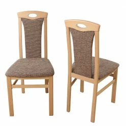 Küchenstühle In Buche & Braun - Beno (2er Set)