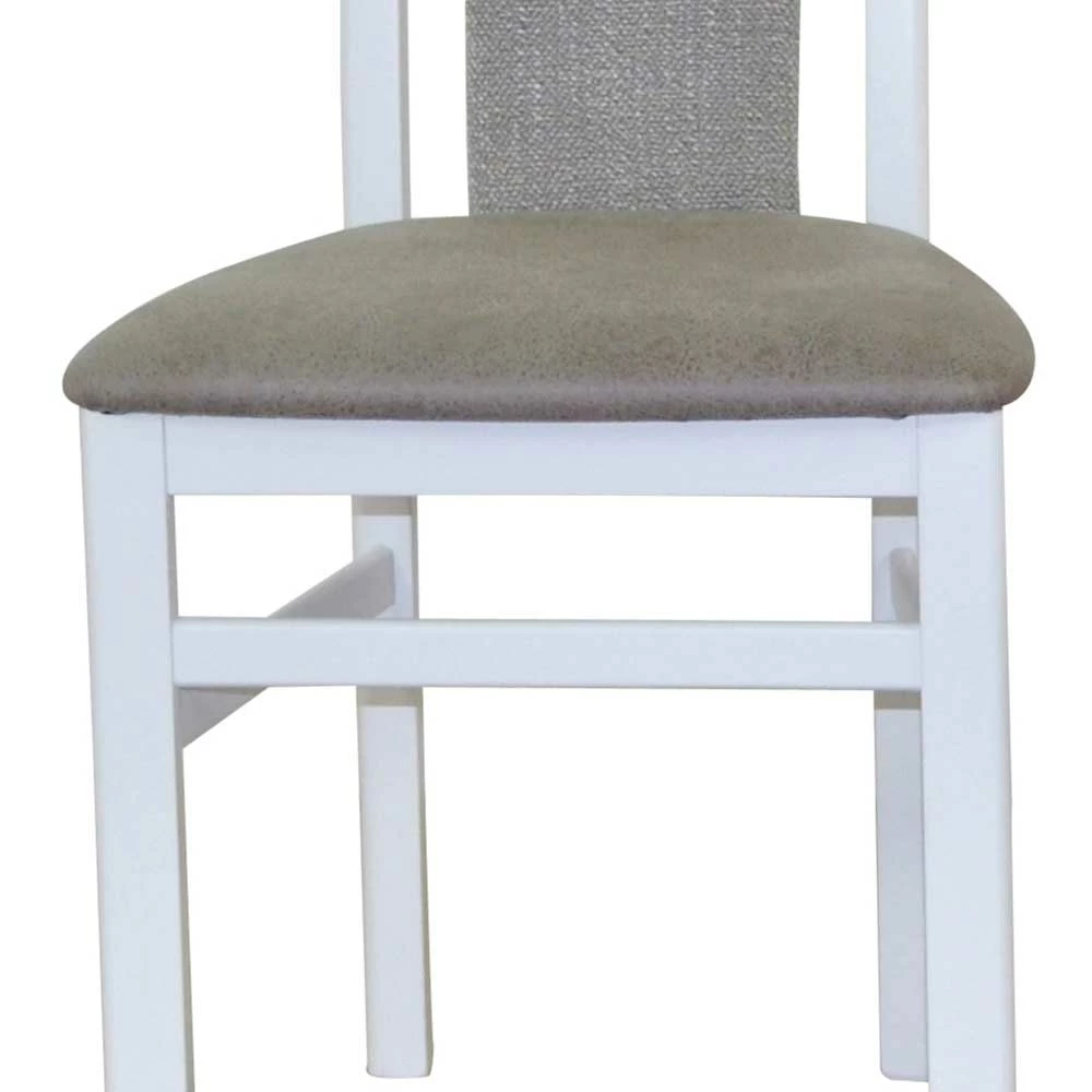 Küchenstuhl in Weiß & Hellgrau - Cubanero (2er Set) Küchenstuhl In Weiß & Hellgrau - Cubanero (2er Set) -Dariana shop kuechenstuhl in weiss hellgrau im material mix cubanero 05