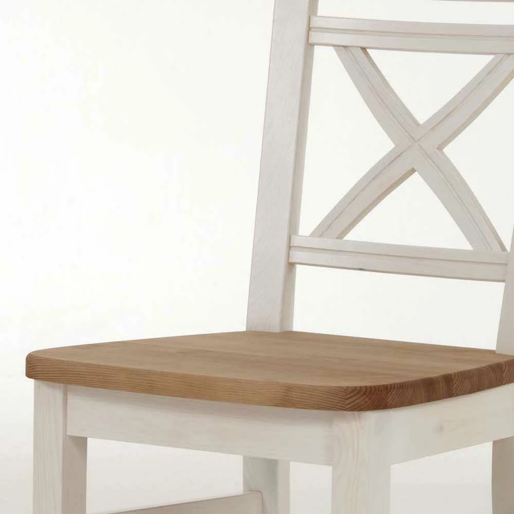 Küchenstuhl Lugon Im Landhaus Design (2er Set) - Image 4