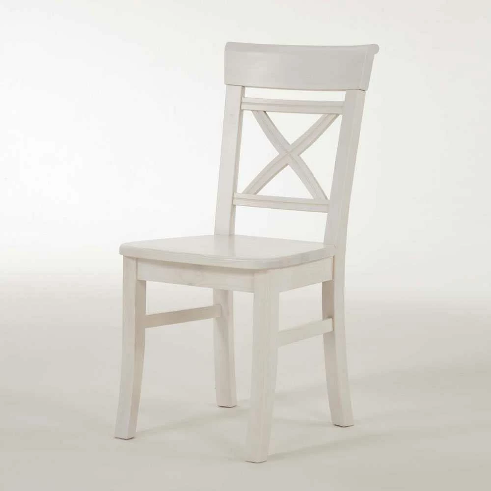 Küchenstuhl Onesti in Weiß (2er Set) Küchenstuhl Onesti In Weiß (2er Set) -Dariana shop kuechenstuhl weiss kiefer massivholz onesti 01