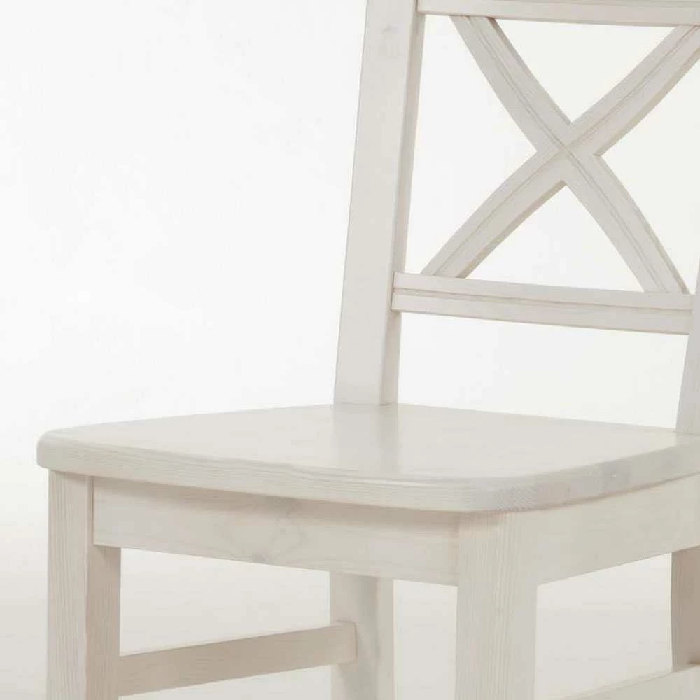 Küchenstuhl Onesti in Weiß (2er Set) Küchenstuhl Onesti In Weiß (2er Set) -Dariana shop kuechenstuhl weiss kiefer massivholz onesti 03