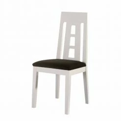 Küchenstuhl Ruvenz In Weiß Und Schwarz (2er Set)