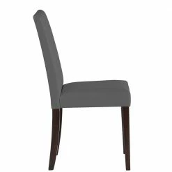 Kunstleder Stühle In Grau Mit Wenge - Burina (2er Set) -Dariana shop kunstleder stuehle in grau mit wenge kiefer massivholz burina 03