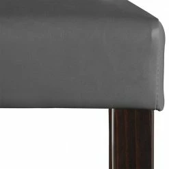 Kunstleder Stühle In Grau Mit Wenge - Burina (2er Set) -Dariana shop kunstleder stuehle in grau mit wenge kiefer massivholz burina 05