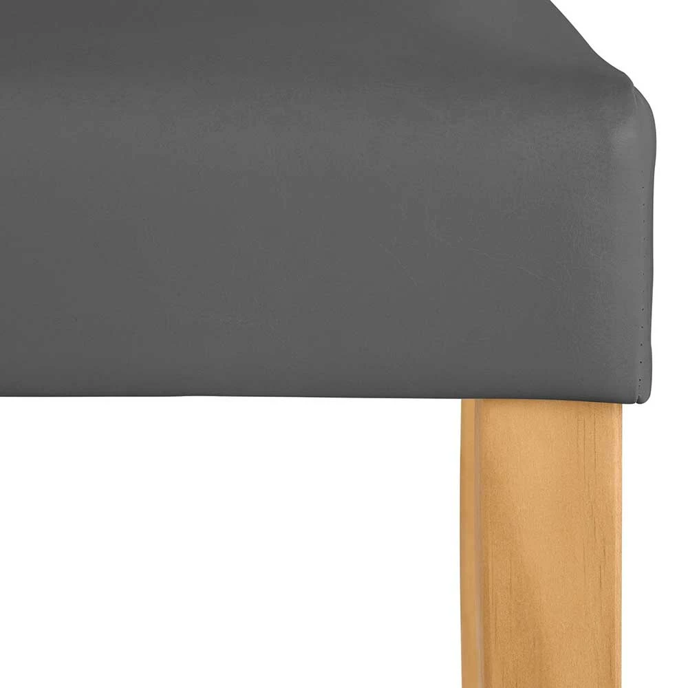 Kunstlederstühle In Grau & Kiefer - Miragda (2er Set) - Image 6