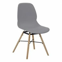 Kunststoff Schalenstuhl Für Den Esstisch - Jimdira (Set) 5 Kunststoff Schalenstuhl Für Den Esstisch - Jimdira (Set) -Dariana shop kunststoff schalenstuhl fuer den esstisch in grau mit holz natur jimdira 03