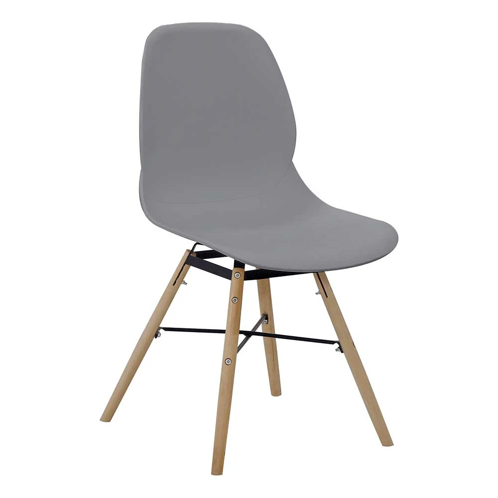 Kunststoff Schalenstuhl für den Esstisch - Jimdira (Set) Kunststoff Schalenstuhl Für Den Esstisch - Jimdira (Set) -Dariana shop kunststoff schalenstuhl fuer den esstisch in grau mit holz natur jimdira 03