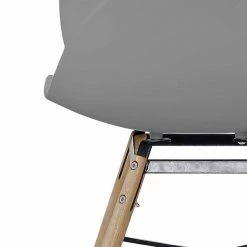 Kunststoff Schalenstuhl Für Den Esstisch - Jimdira (Set) 7 Kunststoff Schalenstuhl Für Den Esstisch - Jimdira (Set) -Dariana shop kunststoff schalenstuhl fuer den esstisch in grau mit holz natur jimdira 05