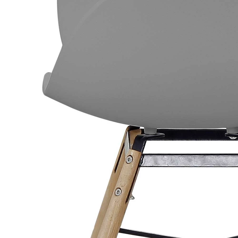 Kunststoff Schalenstuhl für den Esstisch - Jimdira (Set) Kunststoff Schalenstuhl Für Den Esstisch - Jimdira (Set) -Dariana shop kunststoff schalenstuhl fuer den esstisch in grau mit holz natur jimdira 05