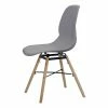Kunststoff Schalenstuhl Für Den Esstisch - Jimdira (Set) 1 Kunststoff Schalenstuhl Für Den Esstisch - Jimdira (Set) -Dariana shop kunststoff schalenstuhl fuer den esstisch in grau mit holz natur jimdira f