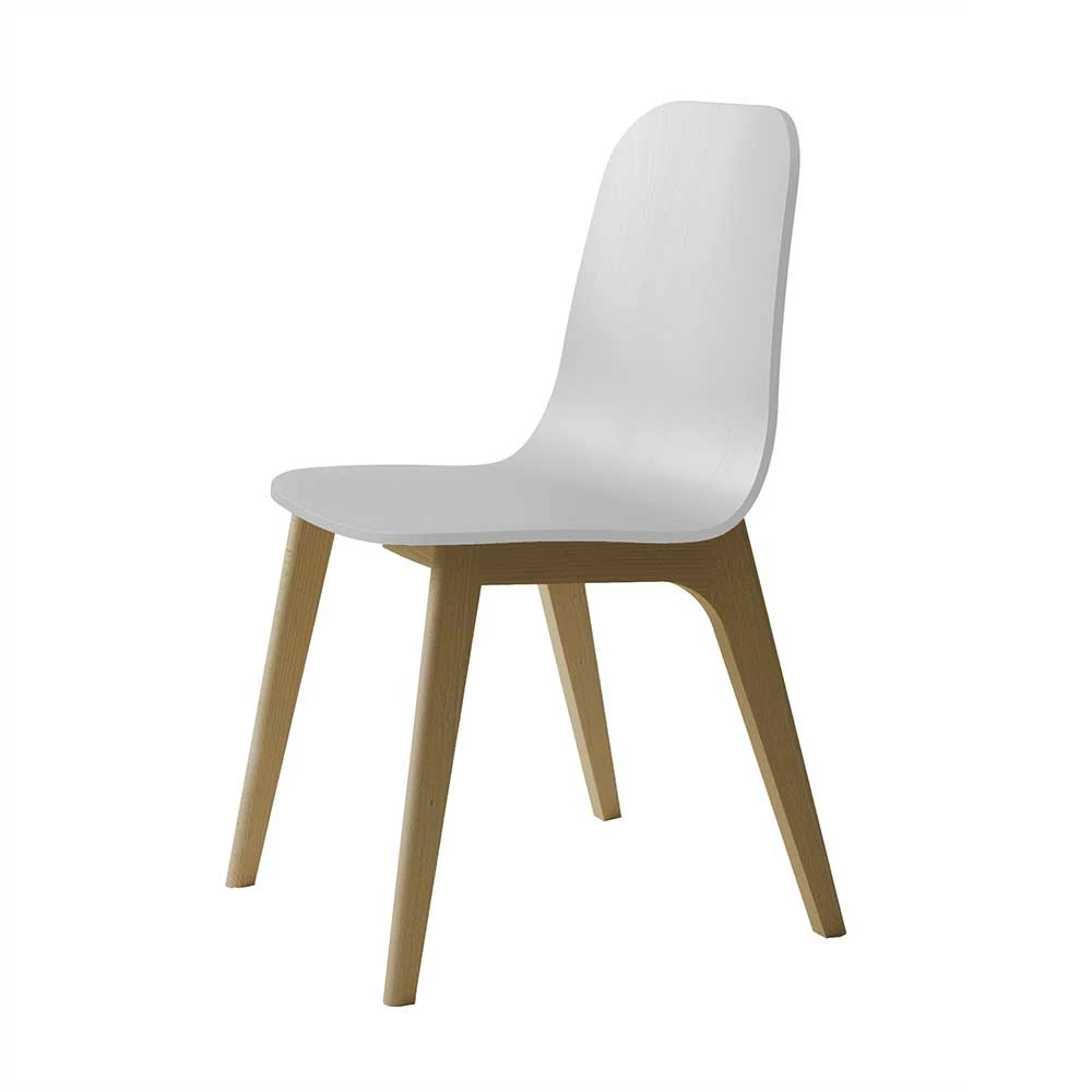 Lackierter Holzstuhl in modernem Design - Dirava Lackierter Holzstuhl In Modernem Design - Dirava -Dariana shop lackierter holzstuhl in modernem design weiss buche dunkel dirava f