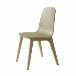 Lackierter Holzstuhl In Taupe & Buche - Vlacoma