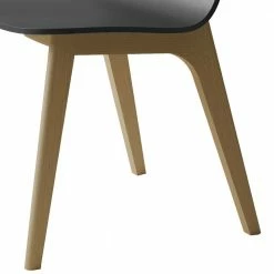 Lackierter Küchenstuhl In Schwarz & Buche - Secilia -Dariana shop lackierter kuechenstuhl in schwarz buche mit gestell massivholz secilia 03