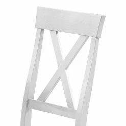 Landhaus Esszimmerstuhl Mirandesca In Weiß Grau (2er Set) -Dariana shop landhaus esszimmerstuhl weiss grau kiefer massiv mirandesca 02