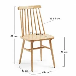 Landhaus Holzstuhl In Naturfarben - Fabyen (2er Set) 6 Landhaus Holzstuhl In Naturfarben - Fabyen (2er Set) -Dariana shop landhaus holzstuhl in naturfarben lackiertes massivholz fabyen 04