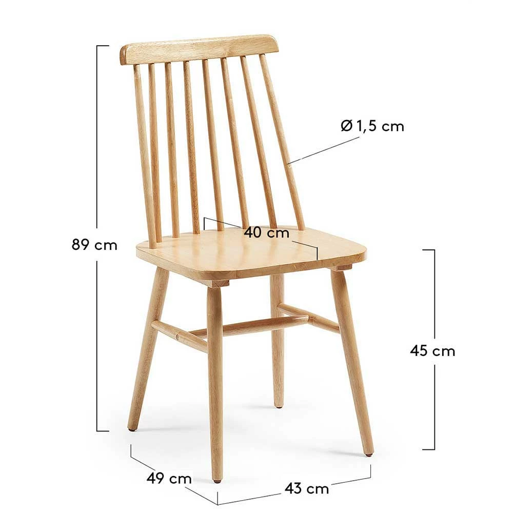 Landhaus Holzstuhl in Naturfarben - Fabyen (2er Set) Landhaus Holzstuhl In Naturfarben - Fabyen (2er Set) -Dariana shop landhaus holzstuhl in naturfarben lackiertes massivholz fabyen 04