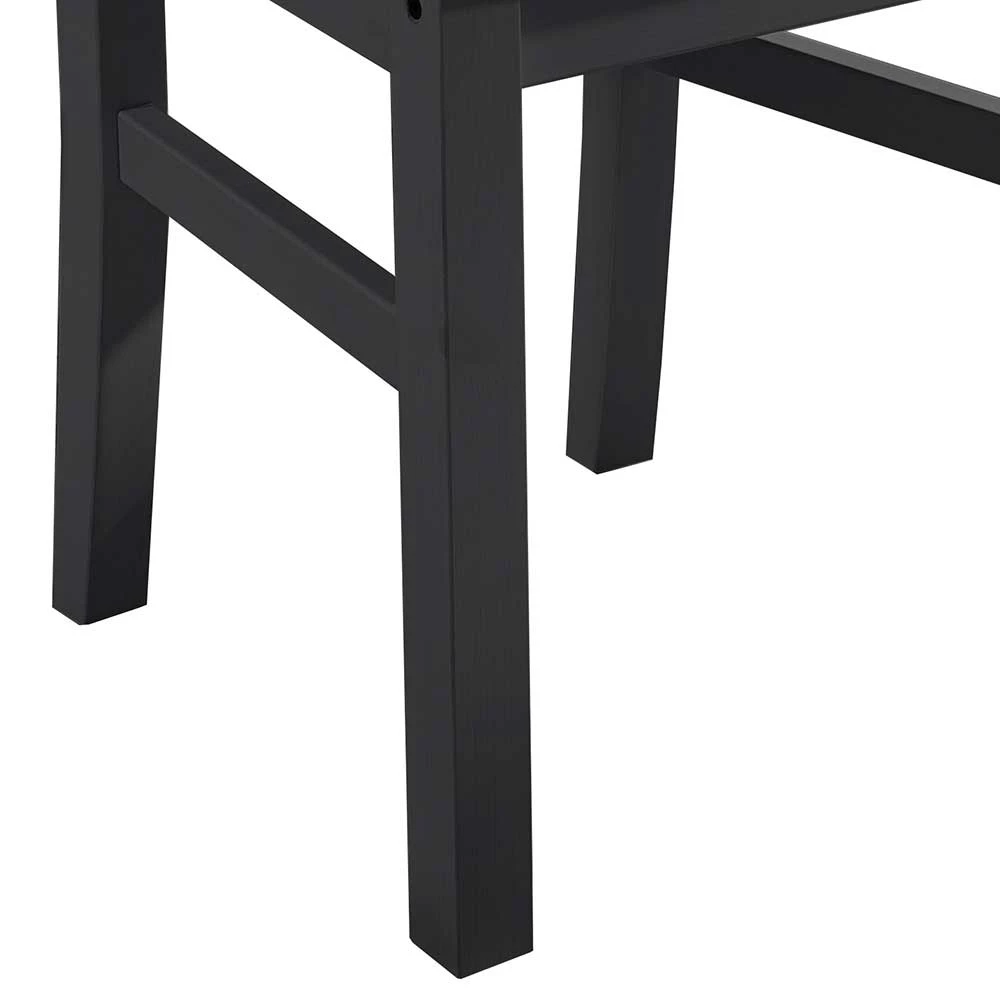 Landhausstuhl Aus Holz In Grau & Eichefarben - Ustricia - Image 5