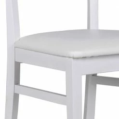 Massiver Holzstuhl In Weiß Buche Juana Mit Polstersitz Kunstleder (2er Set) -Dariana shop massiver holzstuhl in weiss buche mit polstersitz kunstleder juana 02