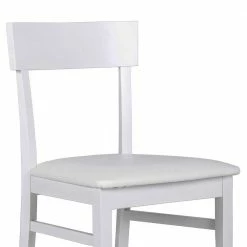Massiver Holzstuhl In Weiß Buche Juana Mit Polstersitz Kunstleder (2er Set) -Dariana shop massiver holzstuhl in weiss buche mit polstersitz kunstleder juana 03