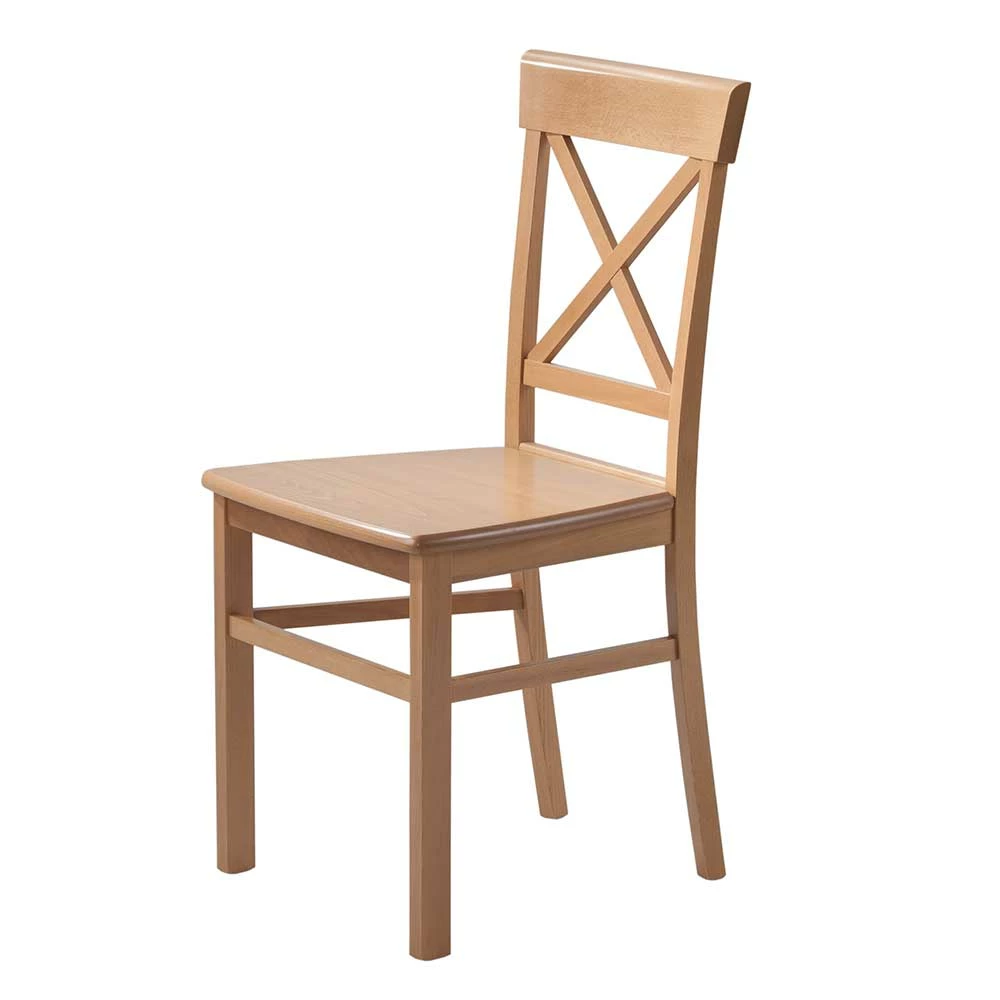 Massiver Landhausstuhl Aus Buche In Natur - Evillar - Image 2