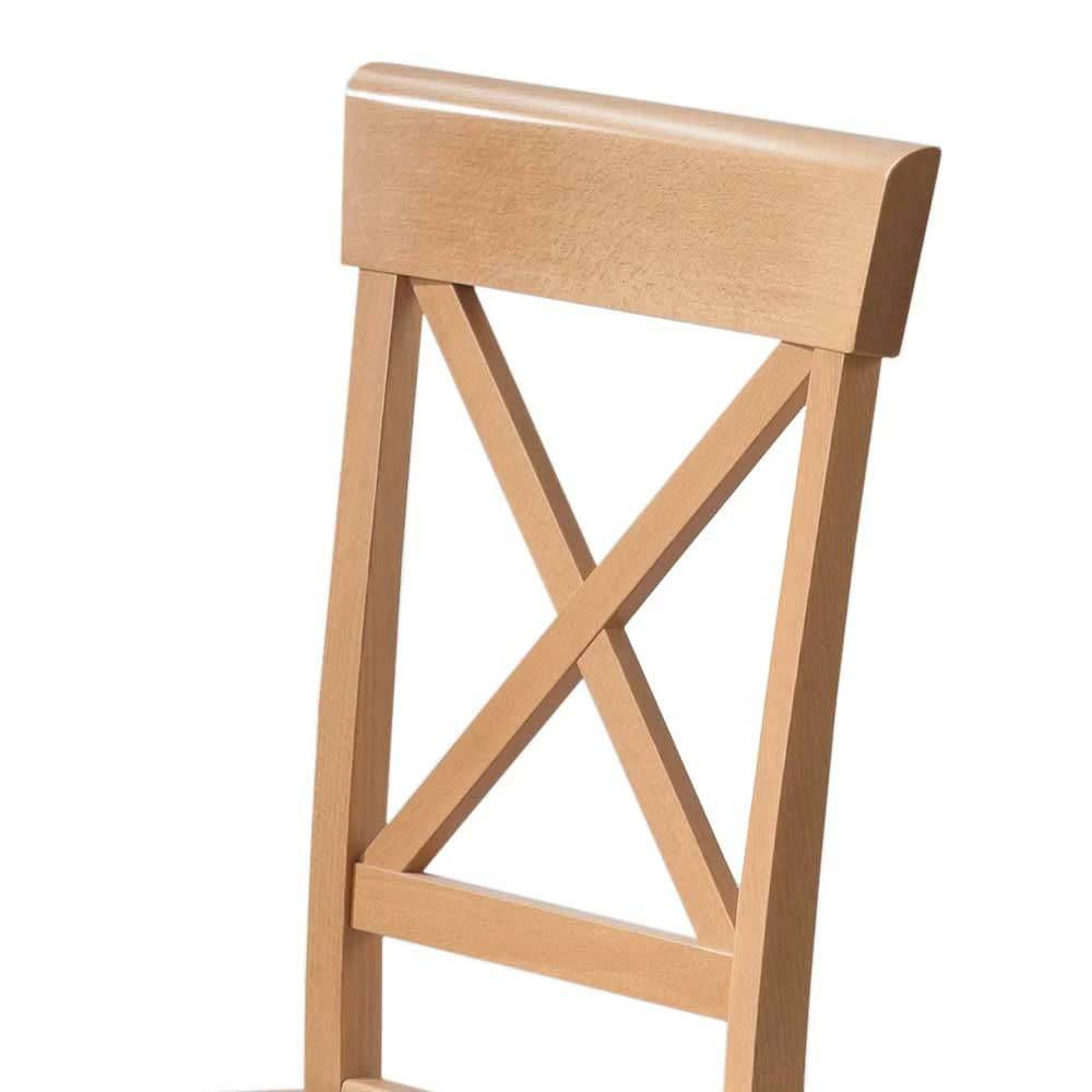 Massiver Landhausstuhl Aus Buche In Natur - Evillar - Image 3