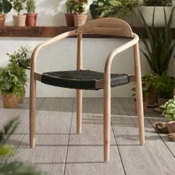 Massivholz Armlehnstuhl Mit Geflecht Sitz Anela Aus Kordel Grau (4er Set) -Dariana shop massivholz armlehnstuhl mit geflecht sitz aus kordel grau anela 06