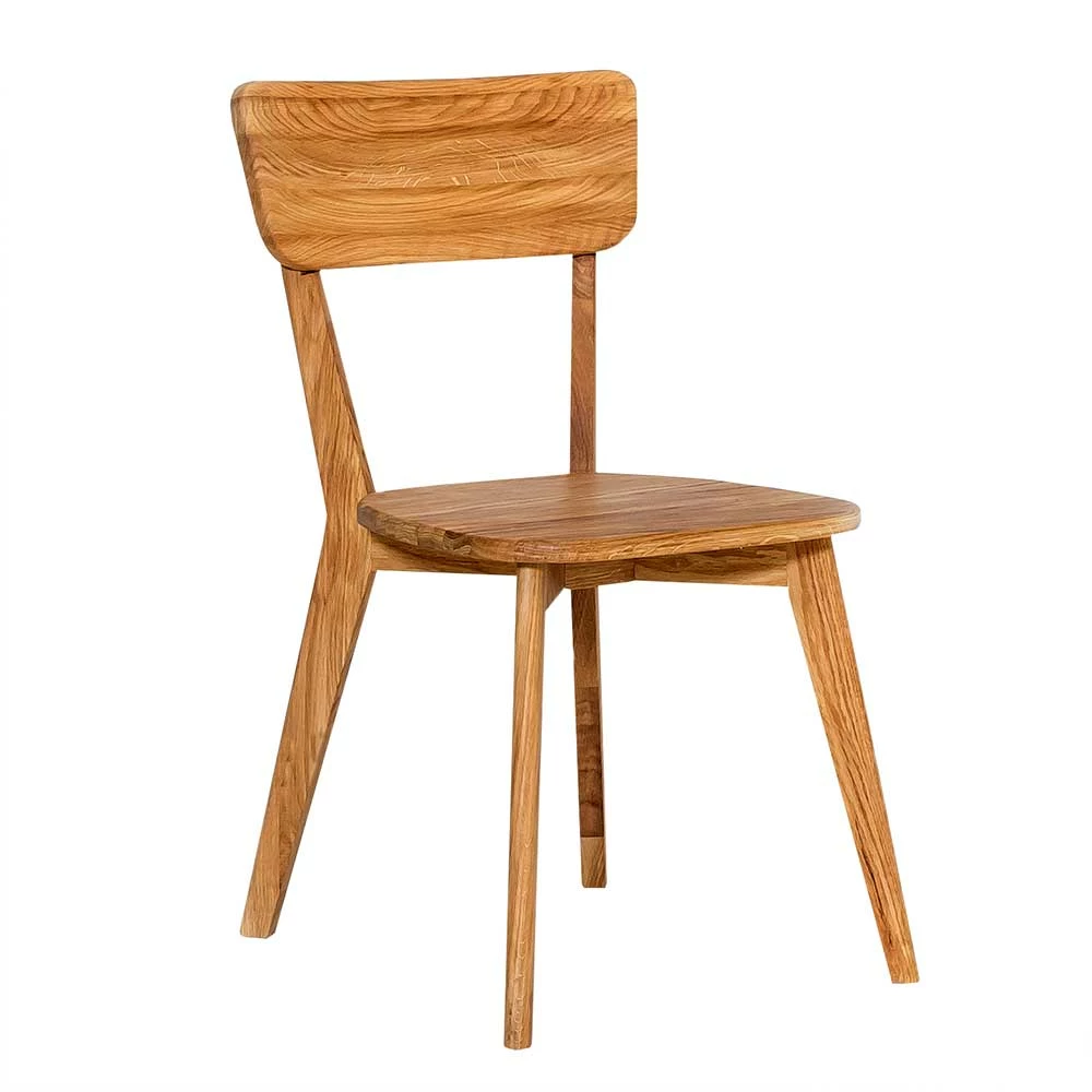 Massivholzstuhl aus geölter Eiche - Emilijan Massivholzstuhl Aus Geölter Eiche - Emilijan -Dariana shop massivholzstuhl aus geoelter eiche in moderner optik emilijan 01