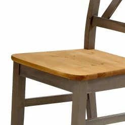 Massivholzstuhl Cempino In Grau Kiefer (2er Set) -Dariana shop massivholzstuhl grau kiefer landhaus cempino 03