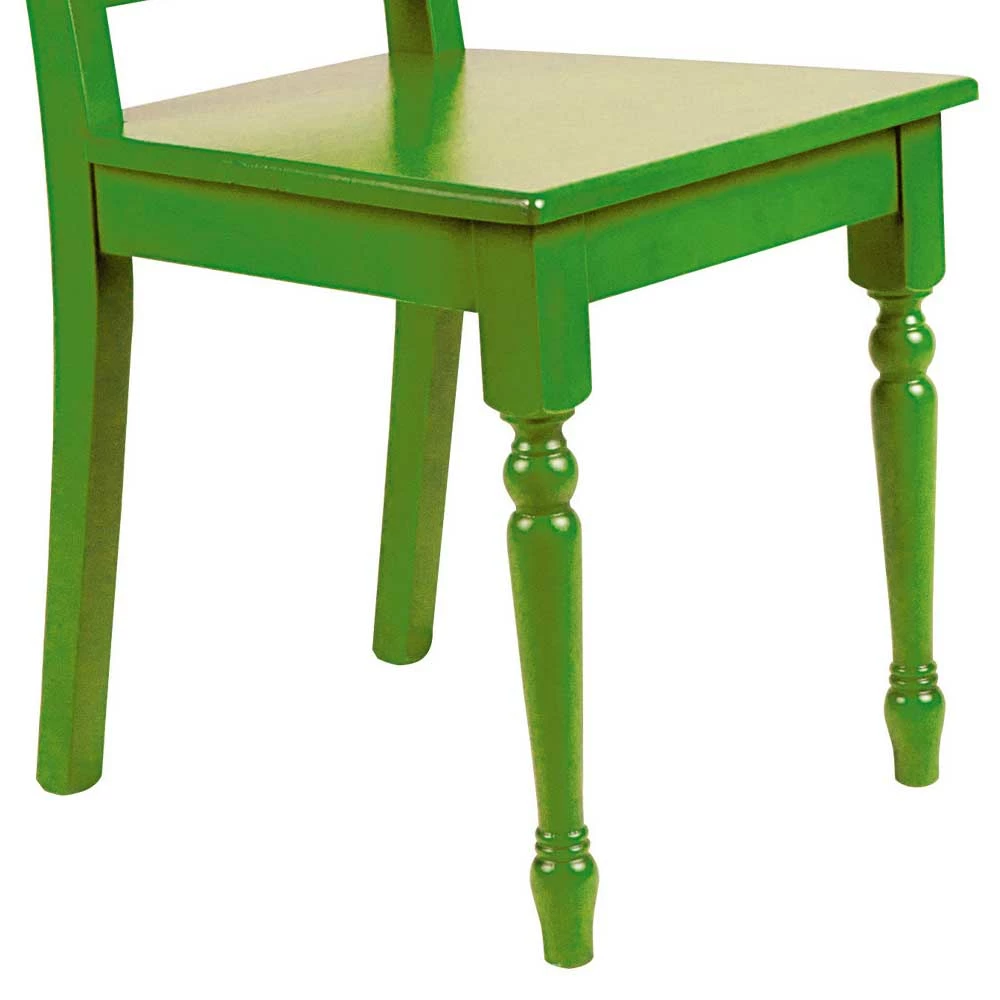 Massivholzstuhl Chene In Grün - Image 3