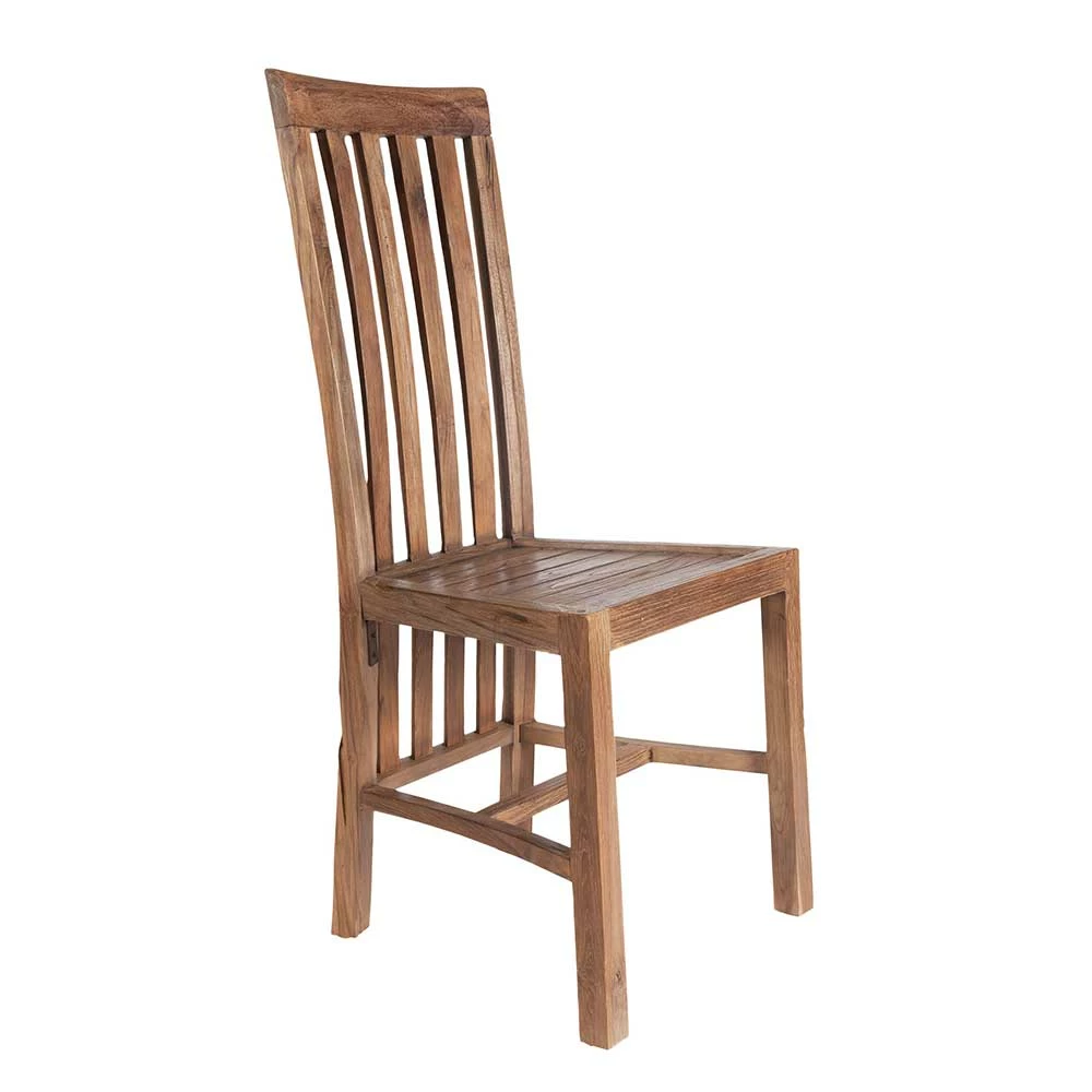 Massivholzstuhl Mangato Mit Hoher Lehne