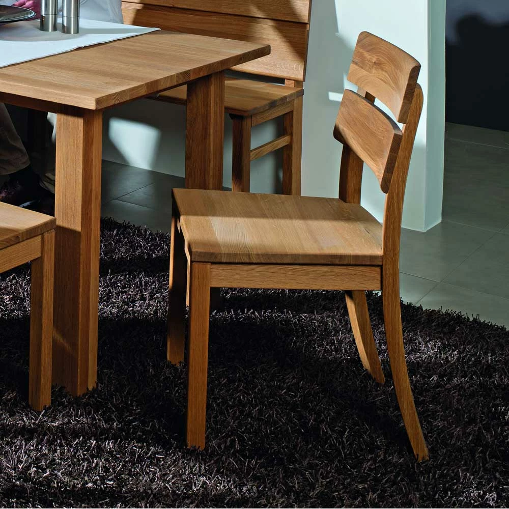 Massivholzstuhl Lessina Aus Wildeiche Geölt - Image 2