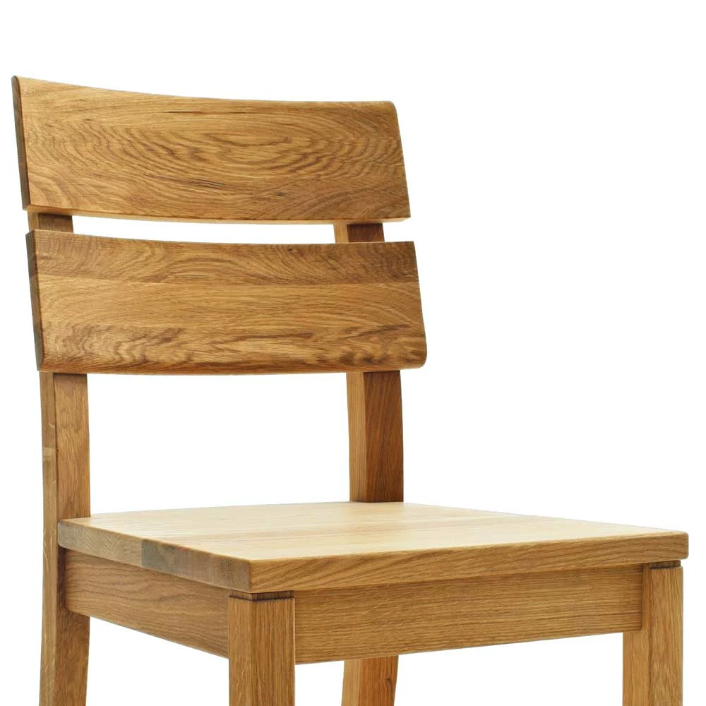 Massivholzstuhl Lessina Aus Wildeiche Geölt - Image 3